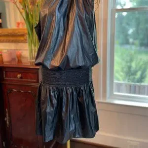Ramy Brook Pam Smocked Mini Dress for Women in Black - L
